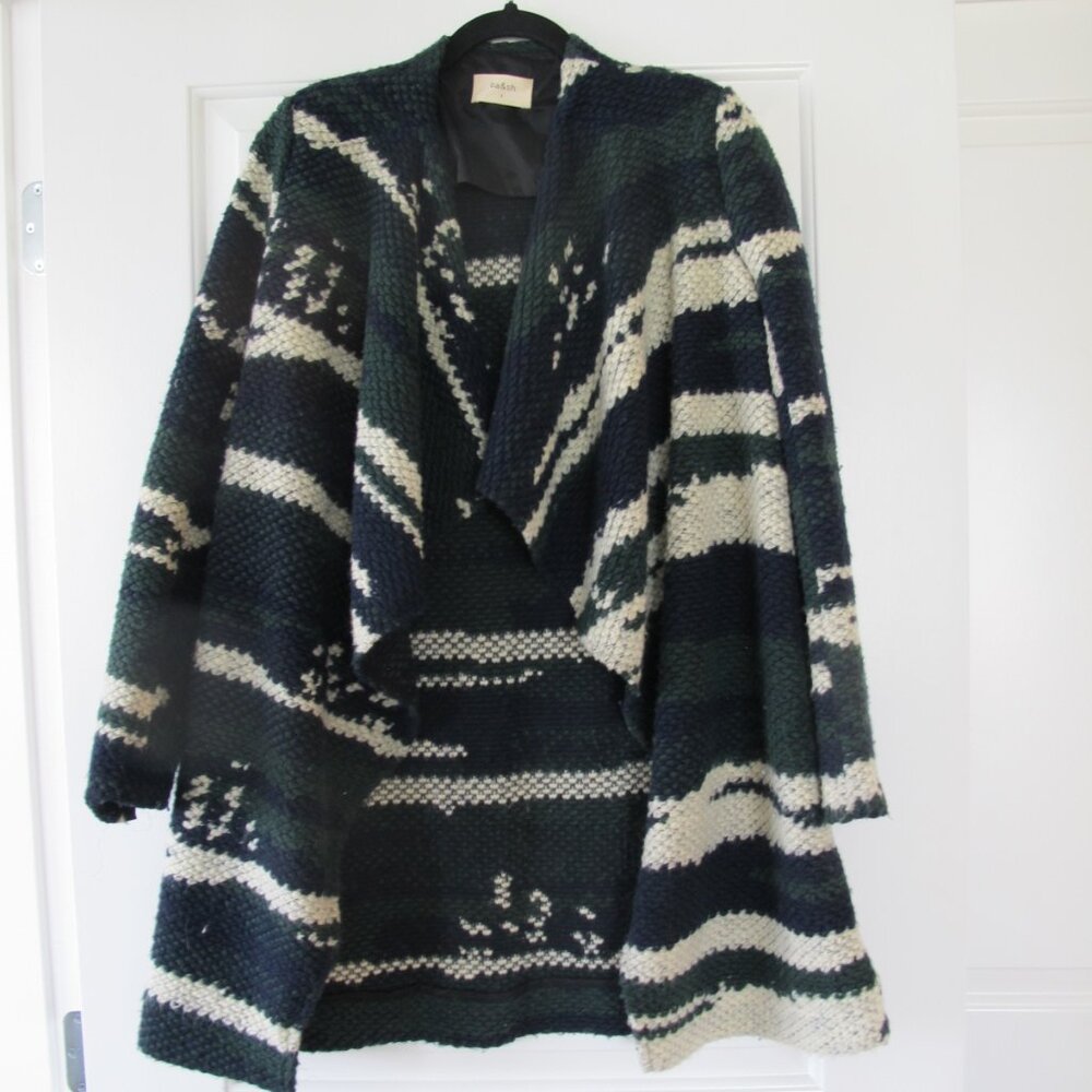 ba&sh Textured Wool-Blend Statement Coat – Size 1 (XS–S)